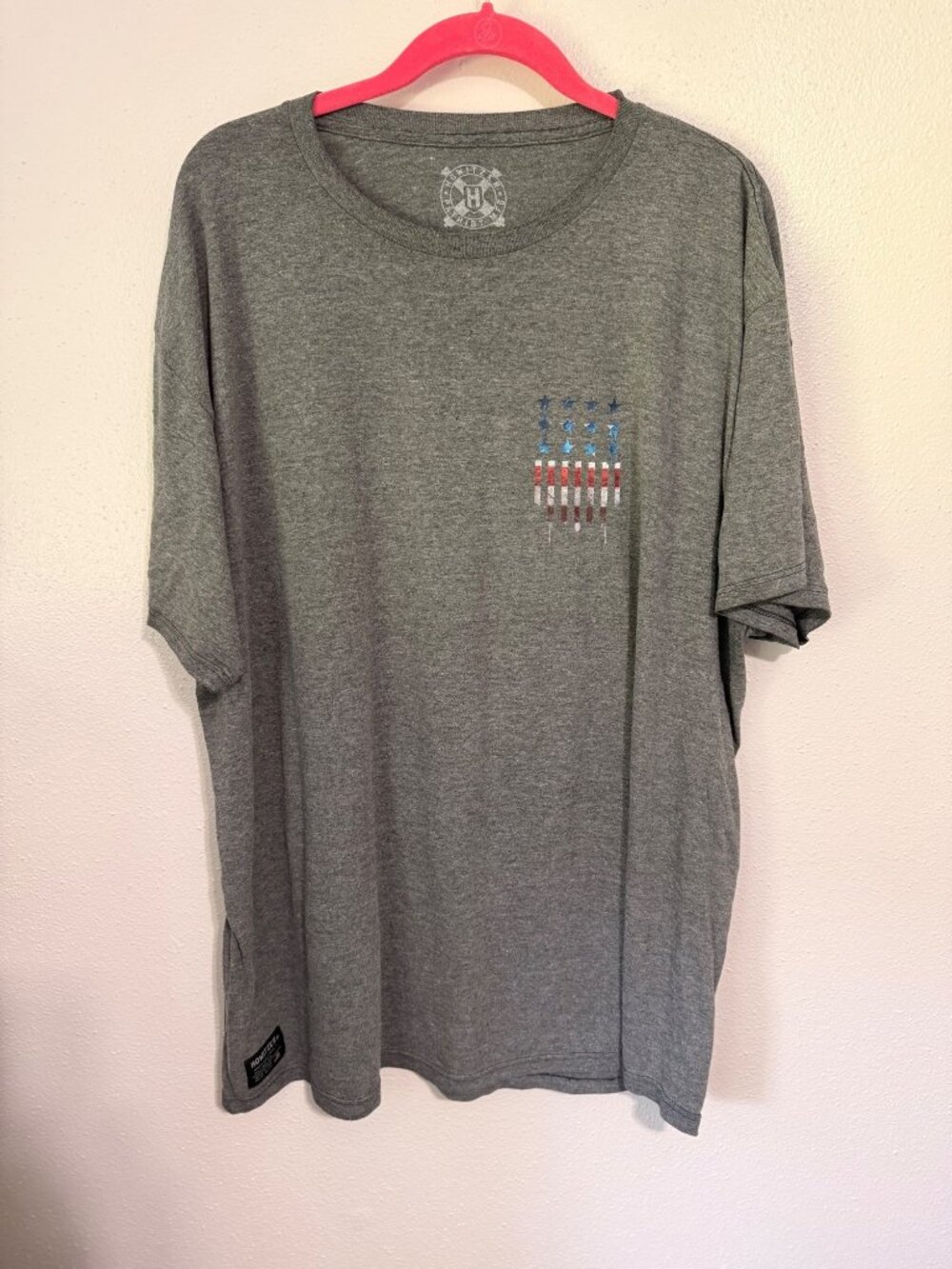 Howitzer Mens Graphic Tee Gray American Military Oath Solemnly Swear 2X